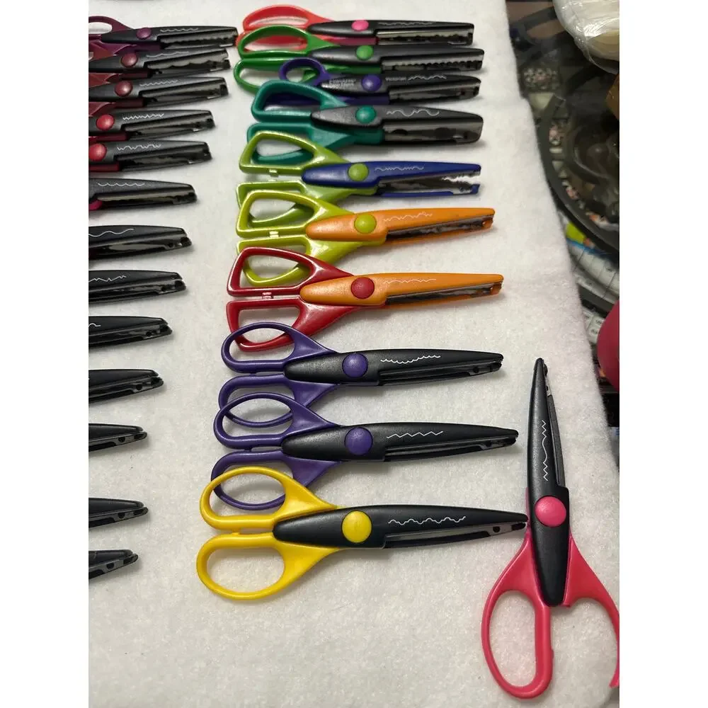 24pc decorative edge craft scissors for paper crafting scrapbooking &card making